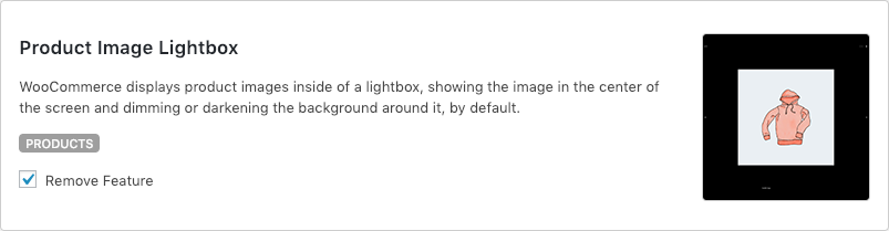 Remove WooCommerce Features - Product Image Lightbox