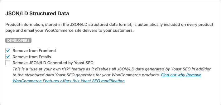 Remove Yoast SEO JSON/LD Data from Your WooCommerce Site