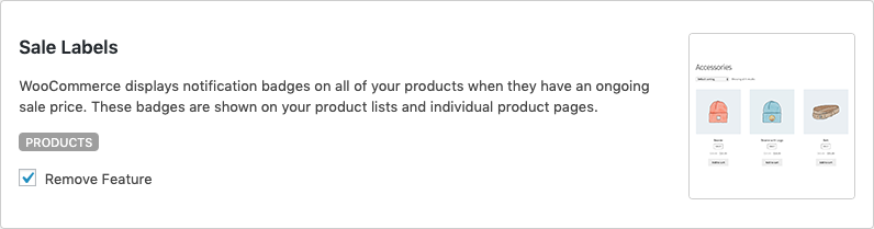 Remove WooCommerce Features - Sale Labels