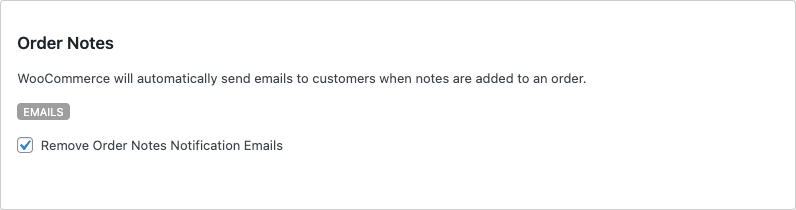 Remove WooCommerce Features - Order Notes