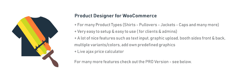 Shirt Product Designer for WooCommerce